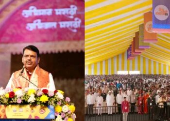 नाशिक मध्ये विश्व् मराठी भाषा गौरव दिनाच्या दिवशी , मराठी साहित्य संमेलन सुरु झाले.या मराठी साहित्य संमेलनाला महाराष्ट्र राज्याच्ये मुख्यमंत्री श्री देवेंद्र फडणवीस आणि इतर मंत्र्यांची उपस्थिती