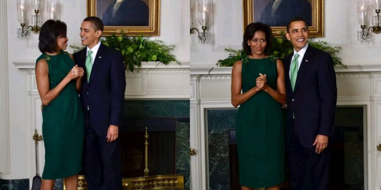 अमेरिकेचे माजी राष्ट्रध्यक्ष बराक ओबामा यांनी संत पॅट्रिक डे च्या मुहूर्तावर एक सुंदरसा फोटो आपल्या पत्नी आणि अमेरिकेच्या माजी फर्स्ट लेडी मिशेल ओबामा यांच्या सोबत असलेला फोटो सोशल मीडिया वर टाकला . त्याला त्यांचा चात्यांकडून बराच प्रतिसाद मिळाला .