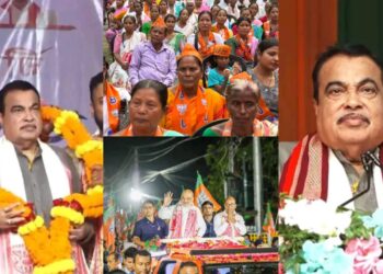 आसाममध्ये विधानसभेचा निवडणुकीचे वारे वाहत असताना , भाजप चे प्रमुख नेते तिथे प्रचारासाठी उतरताना आणि जोरदार प्रचार करताना आणि जनतेला आव्हान करताना दिसले