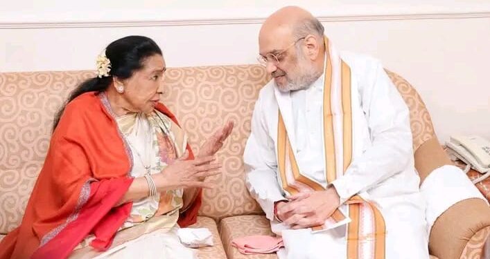 आशा भोसले जी यांनी आपल्या मधुर आवाजाने आणि आपल्या अप्रतिम प्रतिभेद्वारे आपल्या चाहत्यांचा मनात आपली वेगळी ओळख निर्माण केली:अमित शाह