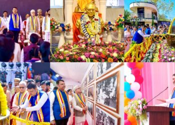 भारतरत्न डॉ बाबासाहेब आंबेडकर यांचा जयंती निमित्त, मुंबई येथील चैत्यभूमीला मुख्यंमत्री देवेंद्र फडणवीस आणि महाराष्ट्राचे राज्यपाल जिष्णू देव वर्मा यांची भेट: चैत्यभूमी येथील बाबासाहेबांचा पुतळ्यास पुष्पहार अर्पण करून त्यांना अभिवादन केले