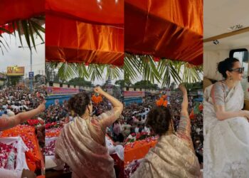 अभिनेत्री आणि खासदार कंगना रानौत हि सुद्धा बंगाल च्या विधानसभा निवडणुकीचा प्रचारात, मतदारांना आव्हान करताना दिसली .