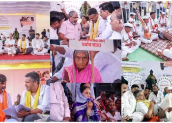 शेतकऱ्यांना सरसकट कर्ज माफी मिळावी यासाठी राष्ट्रवादी शरद पवार गट आणि बाकीच्या शेतकरी नेत्यांचं पंढरपूर येथे अन्नदात्यासाठी अन्नत्याग आंदोलनाची आज शेवटी सांगता झाली
