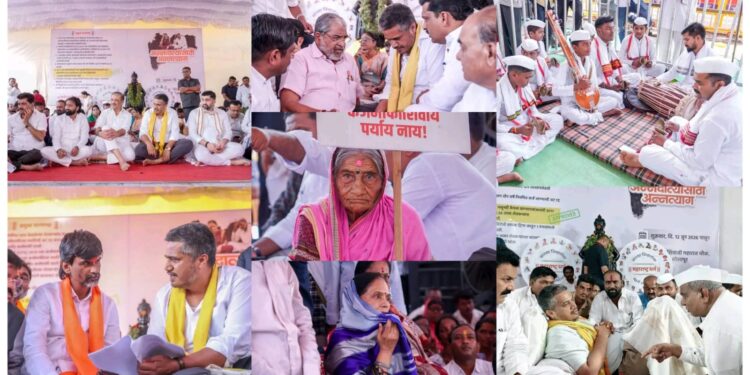 शेतकऱ्यांना सरसकट कर्ज माफी मिळावी यासाठी राष्ट्रवादी शरद पवार गट आणि बाकीच्या शेतकरी नेत्यांचं पंढरपूर येथे अन्नदात्यासाठी अन्नत्याग आंदोलनाची आज शेवटी सांगता झाली