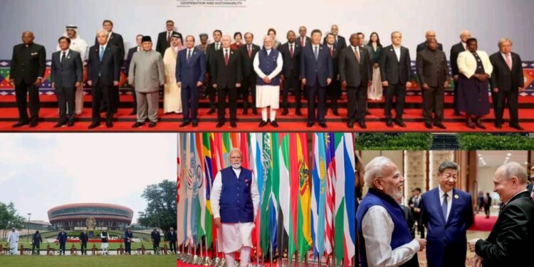 ब्रिक्स परिषदेत वेगवेळ्या ११ देशातील प्रतिनिधी आणि राष्ट्रप्रमुखांची हजेरी , चीनचे राष्ट्रप्रमुख शी जिनपिंग यांची सात वर्षातून पहिल्यांदा भारताला ब्रिक्स परिषदेनिमित्त भेट