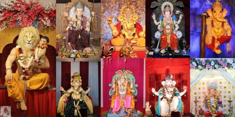 वेगवेगळ्या रूपातील गणरायांचे दर्शन या गणेशोत्सवाचा दिवसांत भाविकांना होते , मोठ्या प्रमाणात त्यांचे दर्शन घेण्यासाठी गर्दी झालेली दिसते , मुख्यमंत्र्यांनी सुद्धा नागपुरातील विविध ठिकाणी विराजमान झालेल्या गणरायांचे दर्शन घेतले