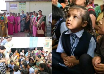प्रधानमंत्री नरेंद्र मोदीजींच्या वाढदिवसानिमित्त देशभरात आँगन का मिलन अभियान राबवले जात आहे. ‘सेवा हाच संकल्प’ या भावनेतून बोरकन्हार येथील अंगणवाडीला भेट दिली: चित्रा वाघ