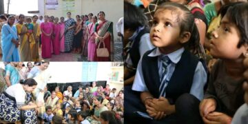 प्रधानमंत्री नरेंद्र मोदीजींच्या वाढदिवसानिमित्त देशभरात आँगन का मिलन अभियान राबवले जात आहे. ‘सेवा हाच संकल्प’ या भावनेतून बोरकन्हार येथील अंगणवाडीला भेट दिली: चित्रा वाघ