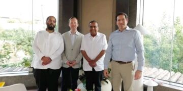 अमेरिकेचे परराष्ट्र मंत्री मार्को रुबियो यांनी आपल्या सध्याचा भारत भेटीत गुजरात येथील जामनगर येथे सुद्धा भेट दिली ;जामनगरमध्ये रिलायन्स इंडस्ट्रीजचे अध्यक्ष मुकेश अंबानी यांची त्यांनी यावेळी भेट घेतली.